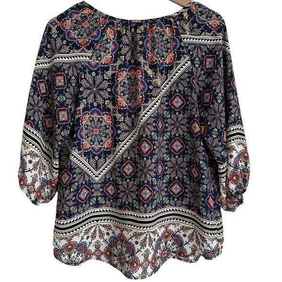 Meraki V Neck Boho Blouse Women’s Medium - Picture 6 of 10